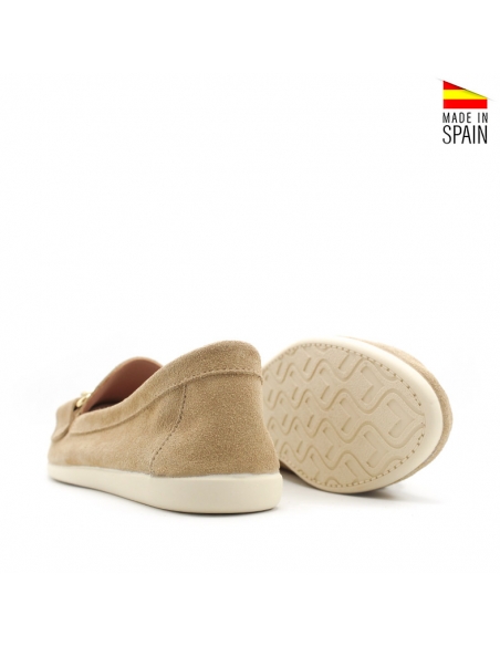 Mocasines serraje Beige