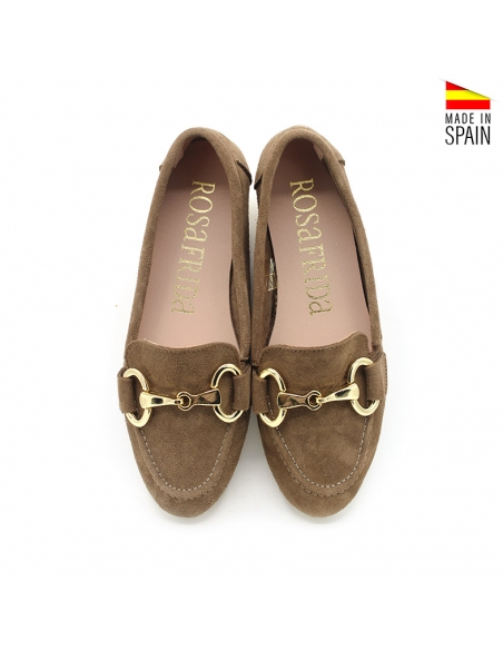 Mocasines Marrones serraje