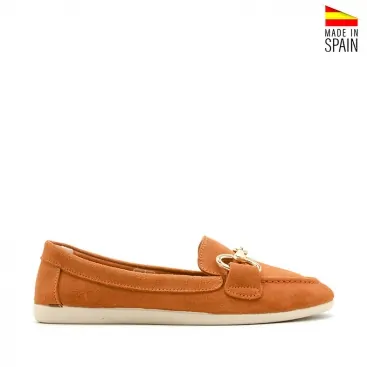 Mocasin Naranja Mujer