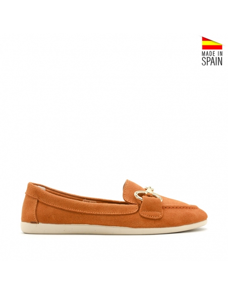 Mocasin Naranja Mujer