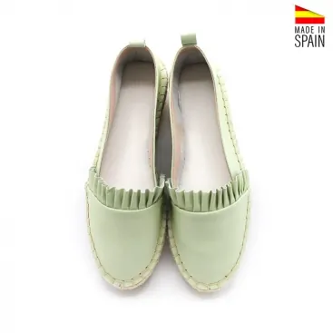 Alpargata de Piel Planas para Mujer