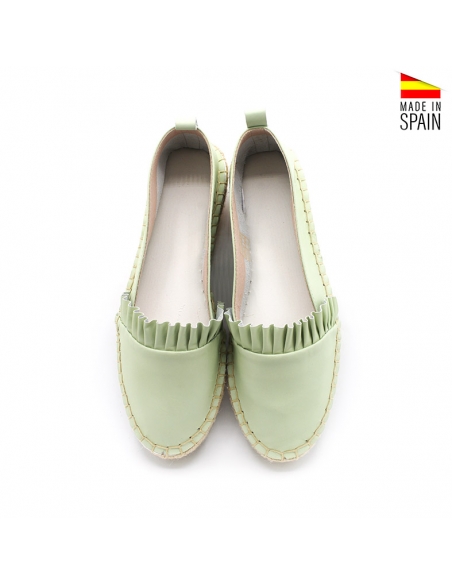 Alpargata de Piel Planas para Mujer