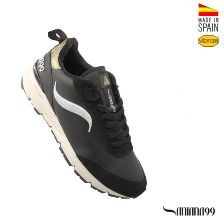 Sneakers negras Piel Hombre