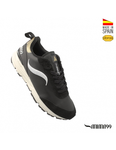 Sneakers negras Piel Hombre