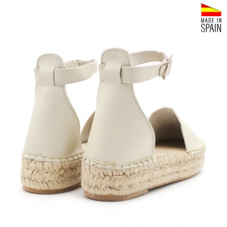 Alpargata beige de plataforma