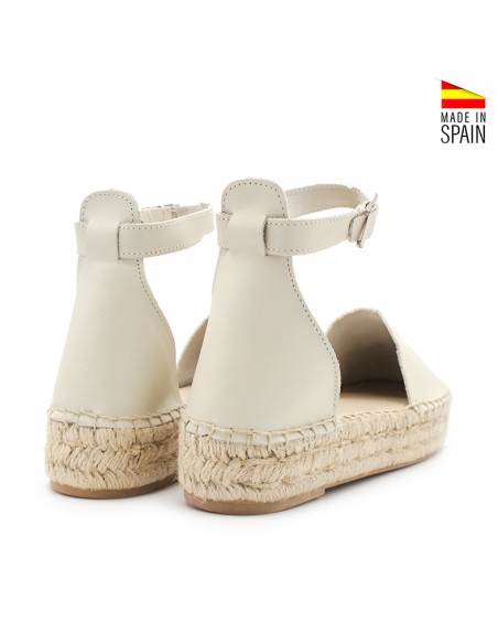 Alpargata beige de plataforma