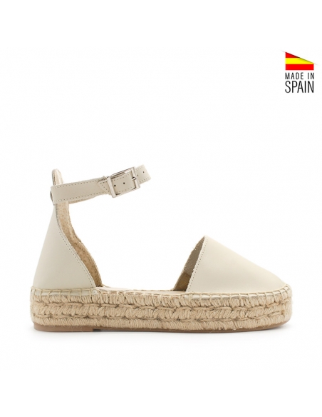 Alpargata de plataforma beige