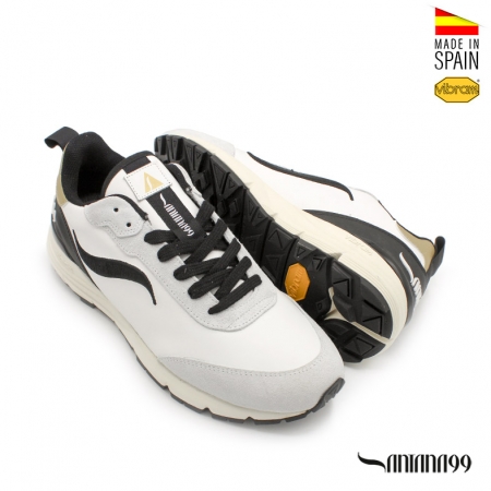 Sneakers Blancas Piel Hombre