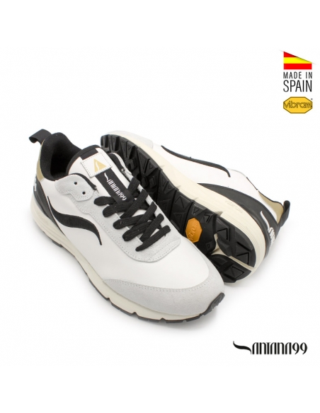 Sneakers Blancas Piel Hombre
