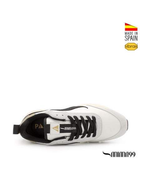 Sneakers Hombre Piel Blancas