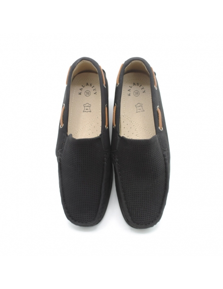 mocasines verano hombre negros