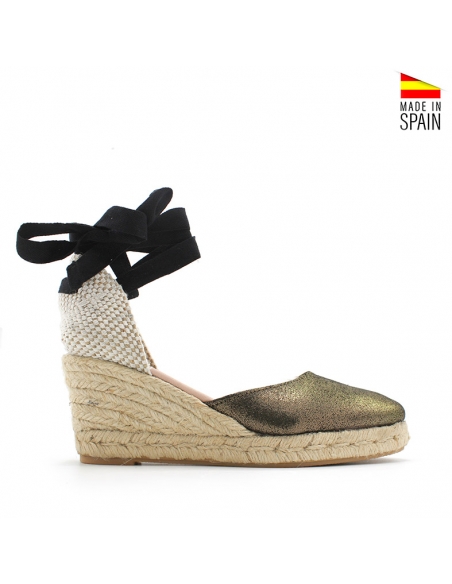 cuña esparto dorada