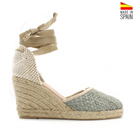 alpargata de rafia trenzada