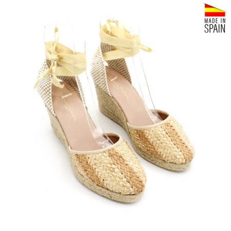 Alpargata rafia natural