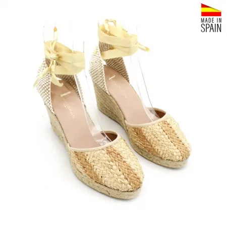 Alpargata rafia natural