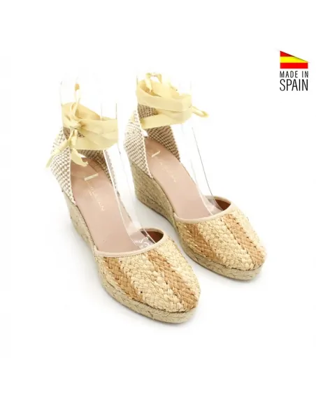 Alpargata rafia natural