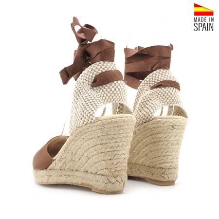 alpargatas mujer cuero