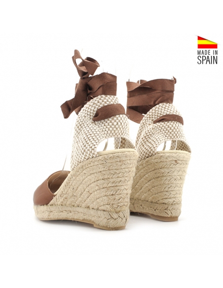 alpargatas mujer cuero