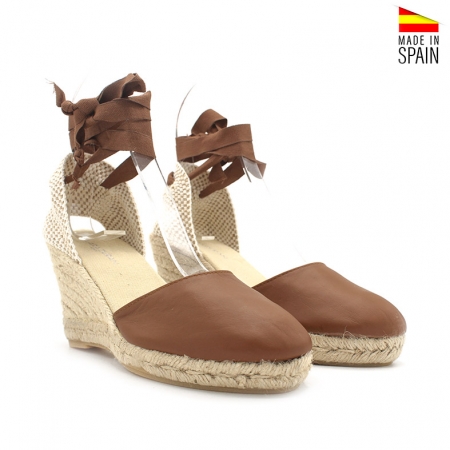 alpargatas de mujer de cuero