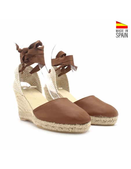 alpargatas de mujer de cuero