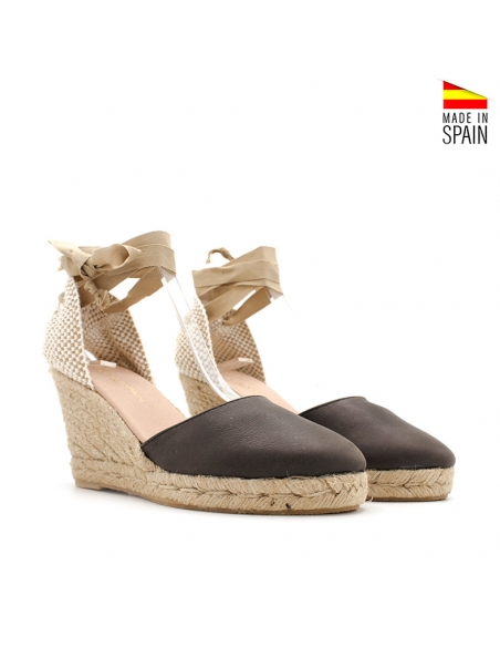 alpargatas mujer marrones