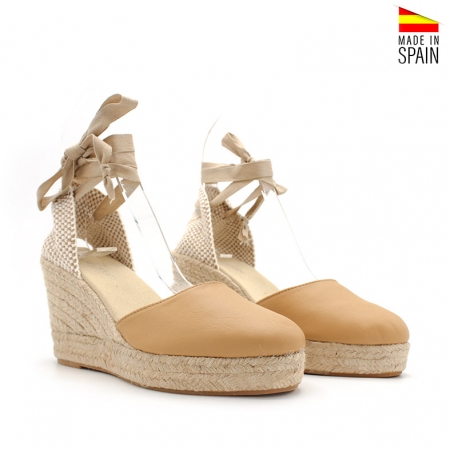 Alpargata con Cuña piel