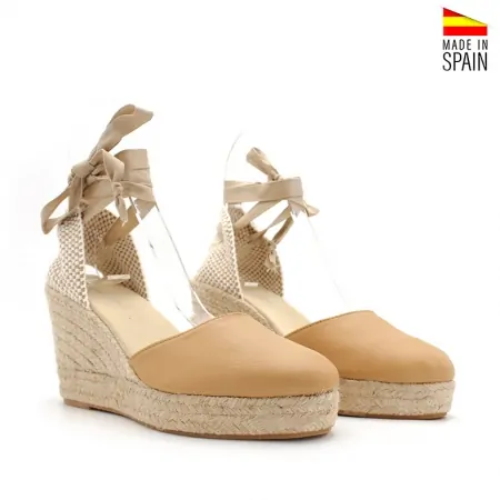 Alpargata con Cuña piel