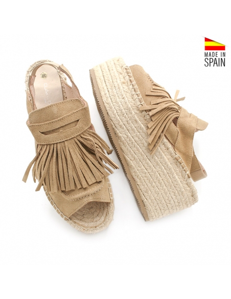 sandalia plataforma alpargata