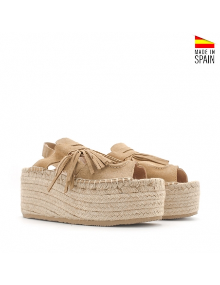 sandalia plataforma esparto