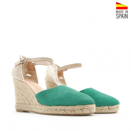 alpargatas de mujer verdes