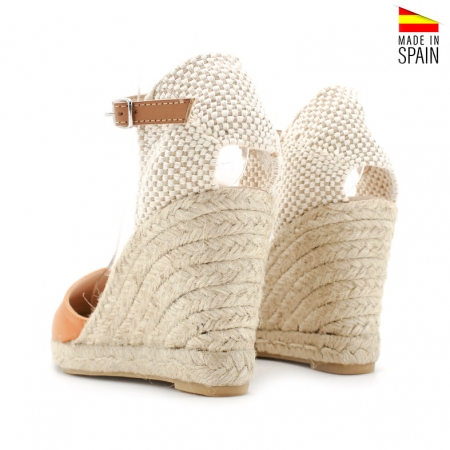 alpargata cuña naranja