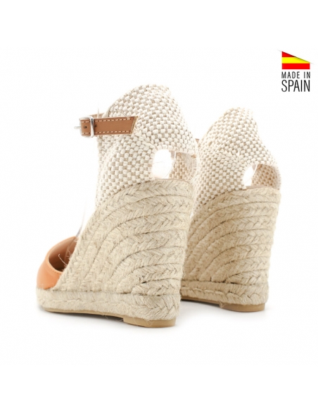 alpargata cuña naranja