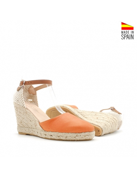 alpargatas naranjas cuña