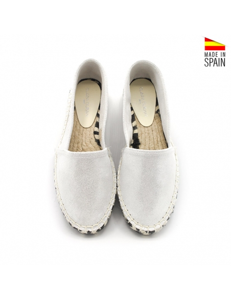 alpargatas mujer blancas planas