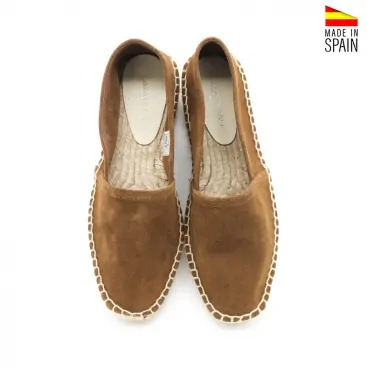 alpargatas planas piel mujer