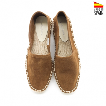 alpargatas planas piel mujer