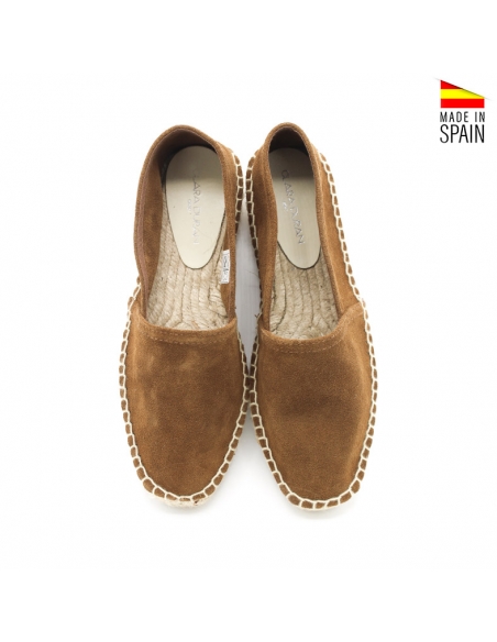 alpargatas planas piel mujer