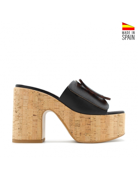 zuecos corcho mujer