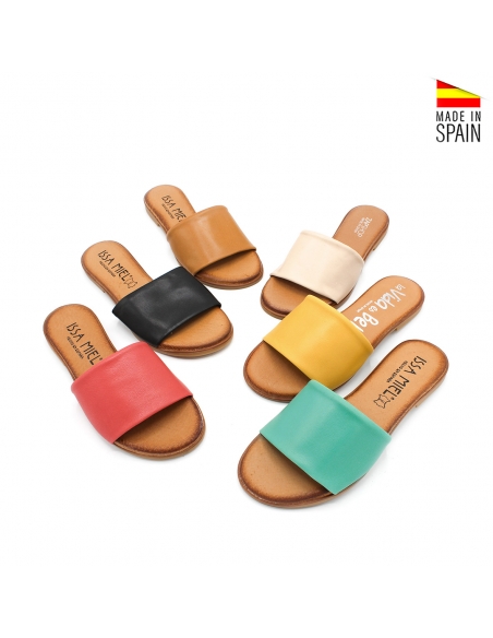 sandalias planas pala