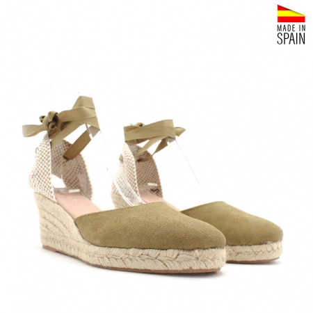 alpargatas mujer verde oliva