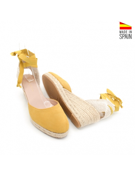 alpargata amarilla cuña