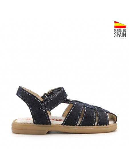 sandalias de niño azul marino