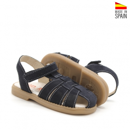 sandalias azul marino de niño