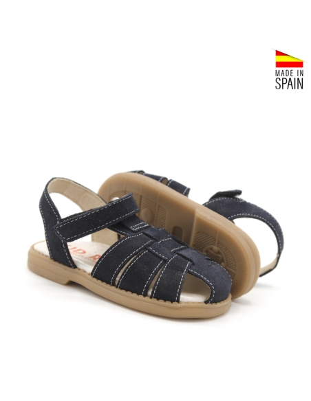 sandalias azul marino de niño