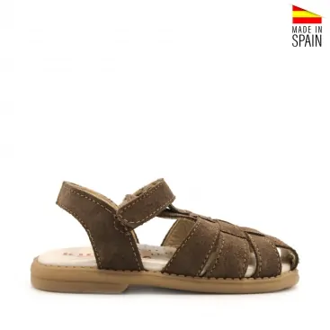 sandalia serraje marrón niño