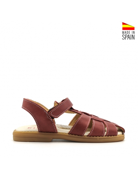 sandalia cangrejera niño piel