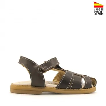 sandalia niño marron
