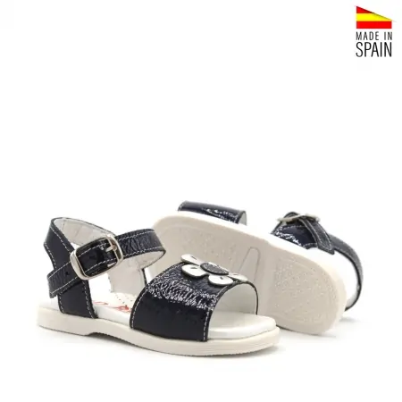 sandalias niñas azul marino