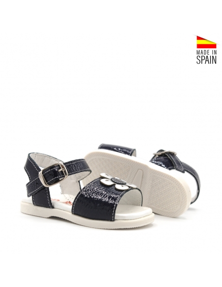 sandalias niñas azul marino