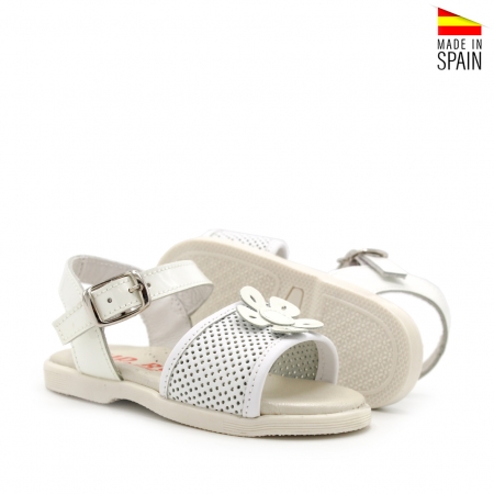 sandalia blanca bebe